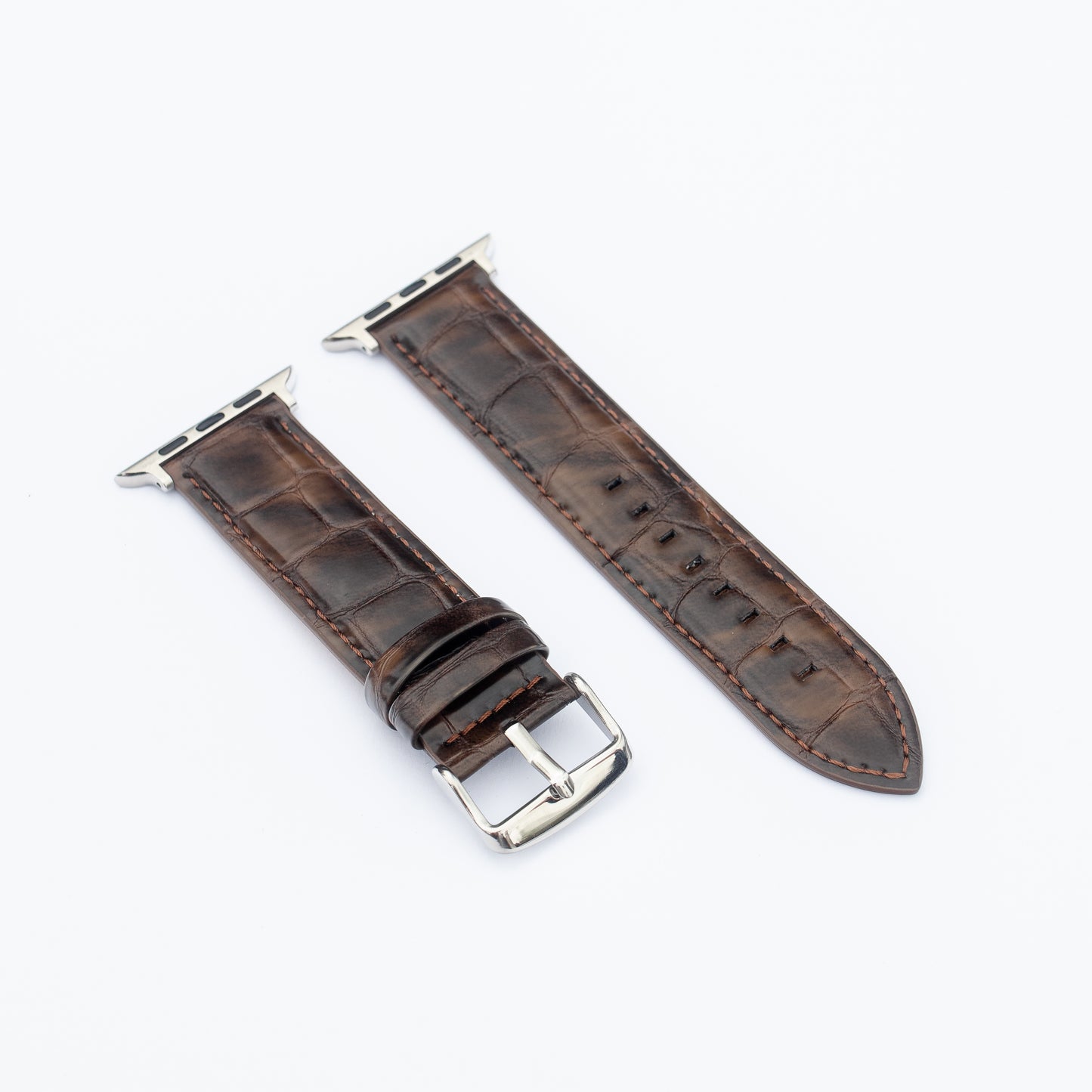 Donkerbruin vintage leren Apple Watch horlogebandje