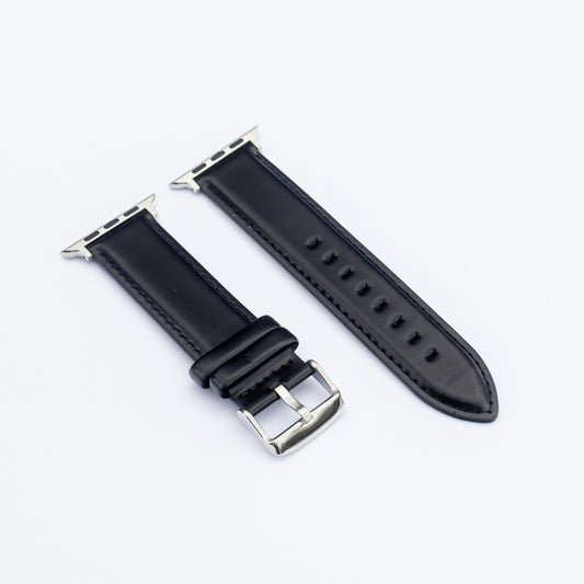 Zwart leren Apple Watch horlogebandje